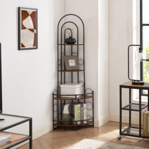 4-Tier Arched Corner Shelf | US Factory Hub