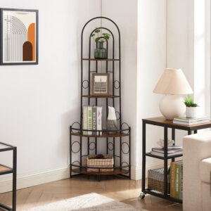 4-Tier Arched Corner Shelf | US Factory Hub