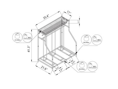 3 Bike Stand, Bike Rack Garage with Storage Rack, Bicycle Stand for Garage Organizer,
